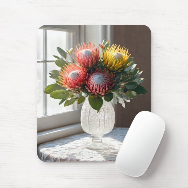 Protea Pincushion Bouquet an der Spitze Mousepad (Mit Mouse)