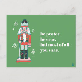 "Protec Nutcracker Holiday Postcard" Postkarte