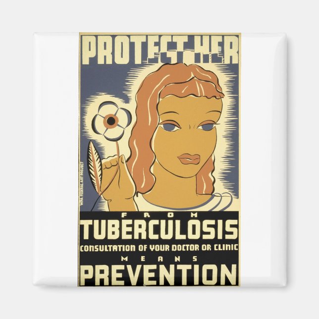 Protect Her From Tuberculosis Magnet (Vorne)