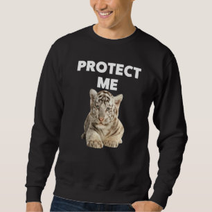 Protect Me Funny Baby Tigers Graphic Cool Designs Sweatshirt