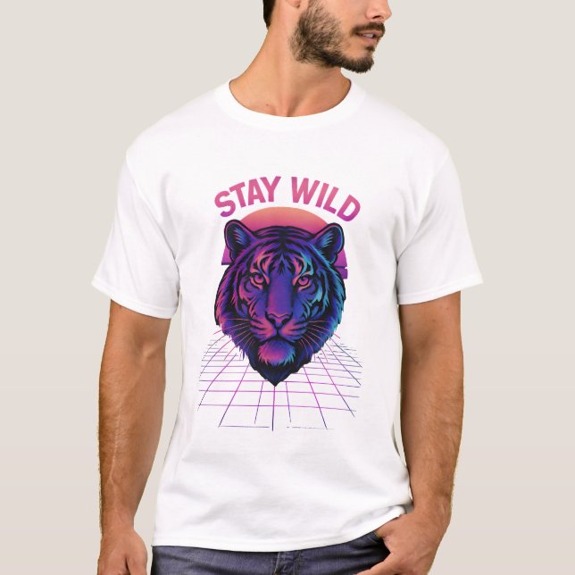 Protect Nature with Tiger Power T-Shirt (Devant)