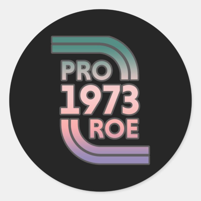 Protect Roe v Wade Runder Aufkleber (Vorderseite)