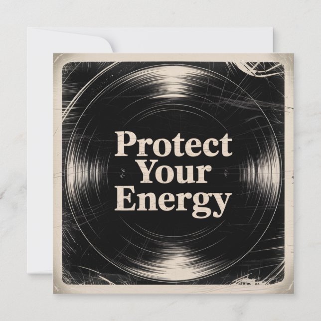 Protect Your Energy Einladung (Vorderseite)