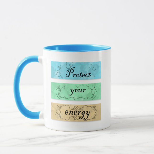 Protect Your Energy Mug Tasse (Links)