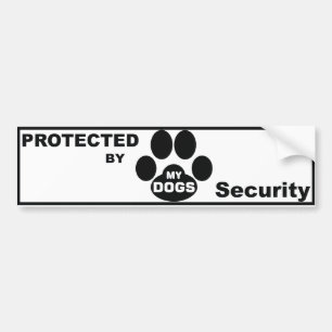 Protected by MY DOGS Autoaufkleber
