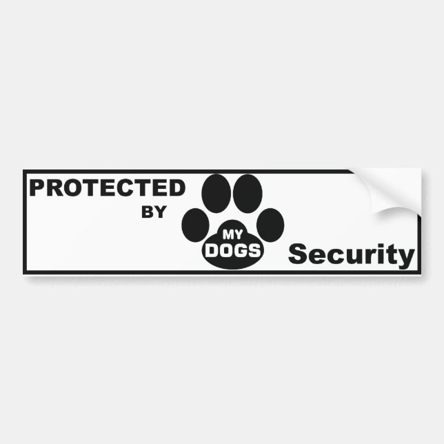 Protected by MY DOGS Autoaufkleber (Vorne)