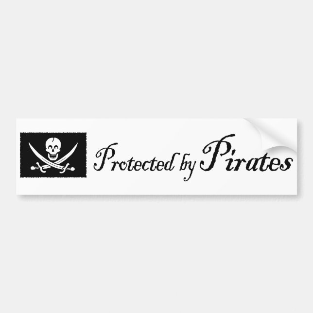 ProtectedbyPirates, Autoaufkleber (Vorne)