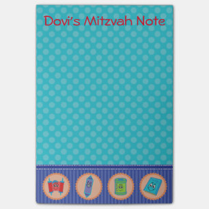 Protection de post-it de note de Mitzvah