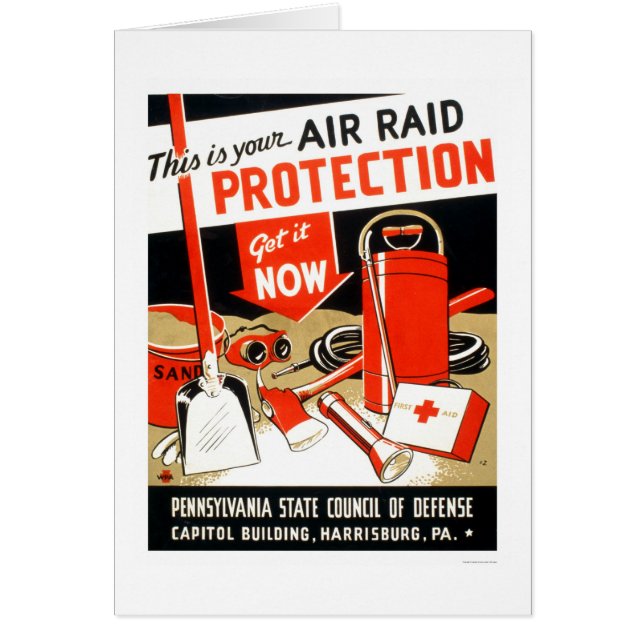 Protection de raid aérien WPA 1943 (Devant)