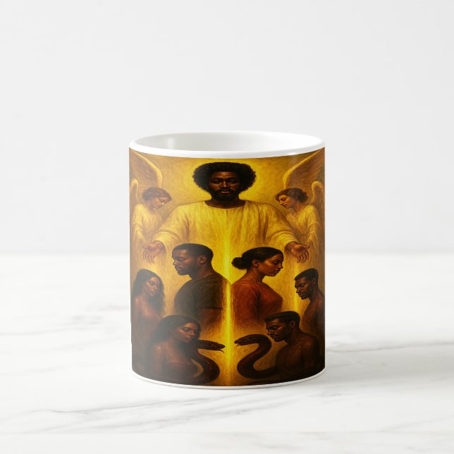 Protection divine Mariage chrétien Morpher Mug (Centre)