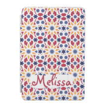 Motif rétro marocain Zellije avec nom