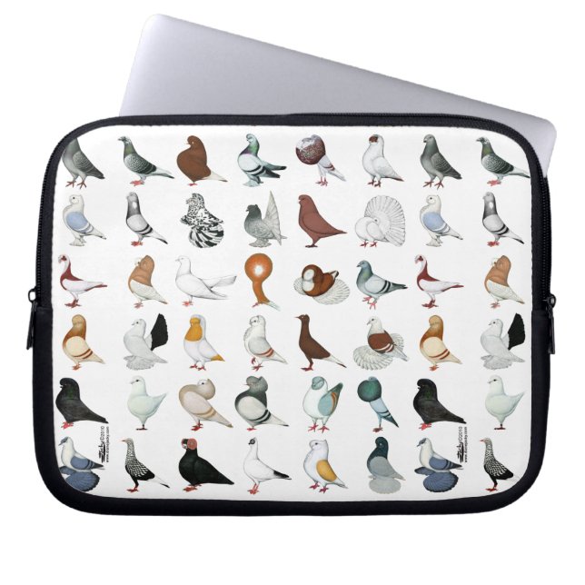 Protection Pour Ordinateur Portable 36 races de pigeon (Devant)