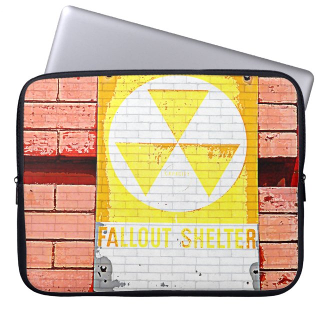 Protection Pour Ordinateur Portable Abris de secours vintage Grunge Ordinateur portabl (Devant)