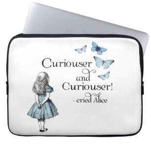 Protection Pour Ordinateur Portable Alice dans des papillons plus curieux du pays des