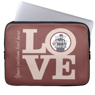 Protection Pour Ordinateur Portable AMOUR avec votre PHOTO manches d'ordinateur portab