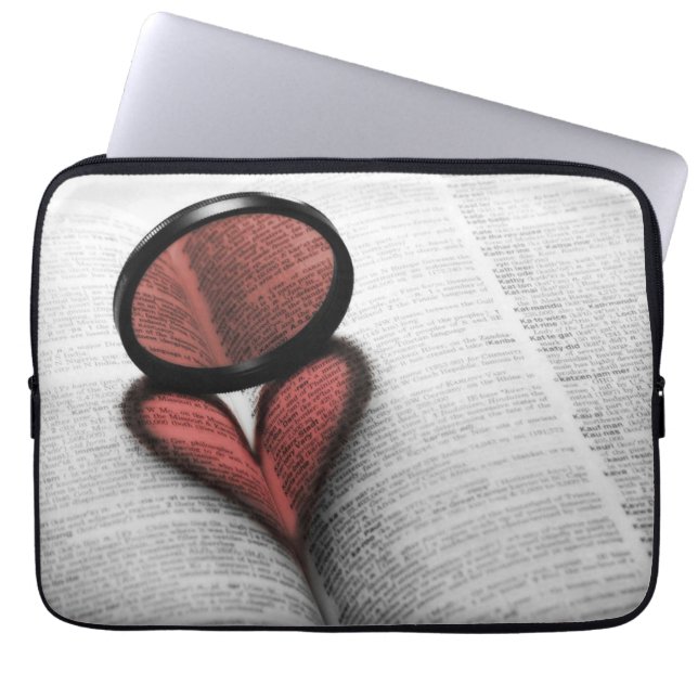 Protection Pour Ordinateur Portable Amour de la lecture (Devant)
