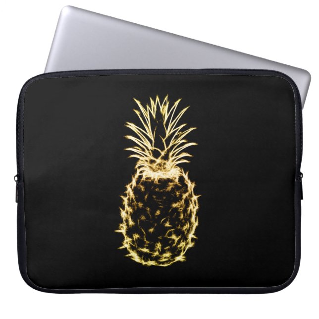Protection Pour Ordinateur Portable Ananas scintillant (Devant)
