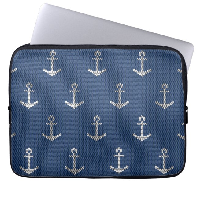 Protection Pour Ordinateur Portable Ancre flottante de Knit (Devant)