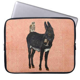 Protection Pour Ordinateur Portable ÂNE d'INDIGO et douille d'ordinateur de HIBOU d'E