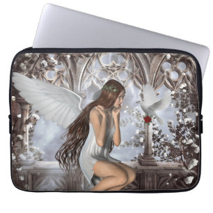 Protection Pour Ordinateur Portable Angel et sa colombe