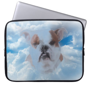Protection Pour Ordinateur Portable Animal de compagnie Bulldog aux nuages paradisiaqu