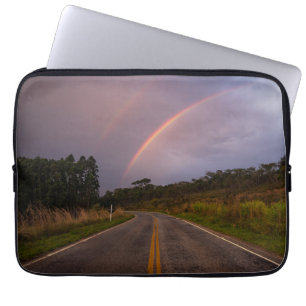 Protection Pour Ordinateur Portable Arc-en-ciel et route