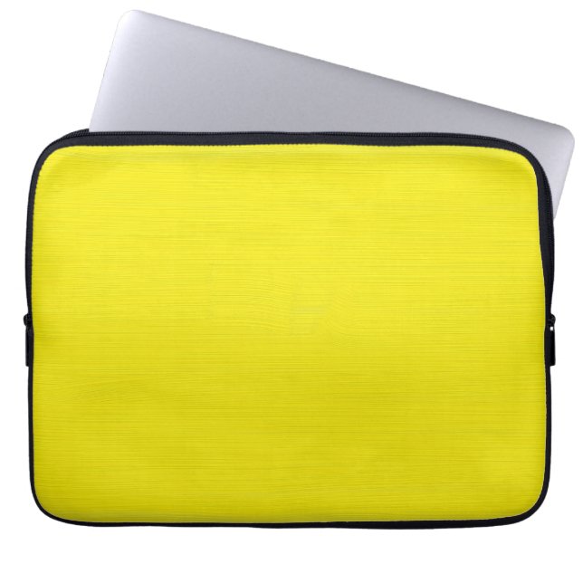 Protection Pour Ordinateur Portable Arrière - plan jaune simple (Devant)