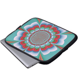 Protection Pour Ordinateur Portable Art abstrait de mandala psychédélique rétro en fle