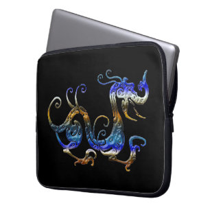 Protection Pour Ordinateur Portable Arty Dragon asiatique en 3D sur Manche d'ordinateu