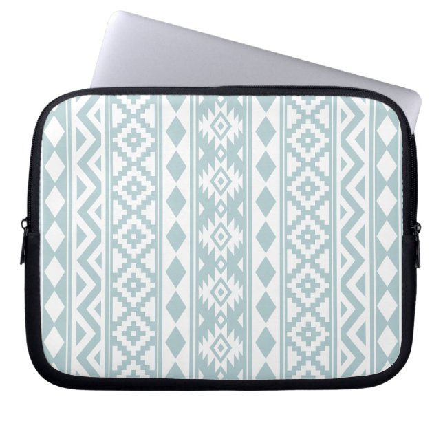 Protection Pour Ordinateur Portable Aztec Essence V Ptn III b Canard Oeuf Bleu & Blanc (Devant)