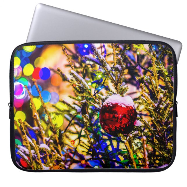 Protection Pour Ordinateur Portable Ball rouge Noël (Devant)
