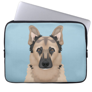 Protection Pour Ordinateur Portable bande dessinée de berger allemand