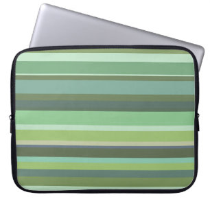 Protection Pour Ordinateur Portable Bandes horizontales vert olive