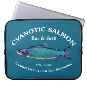 Protection Pour Ordinateur Portable Bar et Grill Saumon Cyanotique