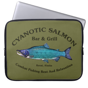 Protection Pour Ordinateur Portable Bar et Grill Saumon Cyanotique