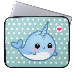 Protection Pour Ordinateur Portable Bébé narval mignon