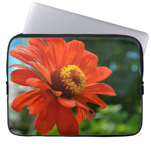 Protection Pour Ordinateur Portable Belle fleur orangée élégante