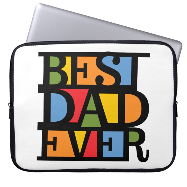 Protection Pour Ordinateur Portable BEST DAD EVER Manchette pour ordinateur portable (Devant)