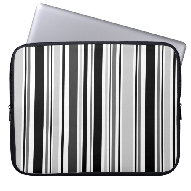 Protection Pour Ordinateur Portable Bleu Varié Noir, Gris, Blancs (Devant)