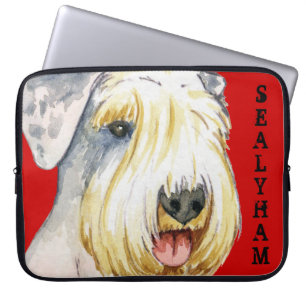 Protection Pour Ordinateur Portable Bloc couleur Sealyham Terrier