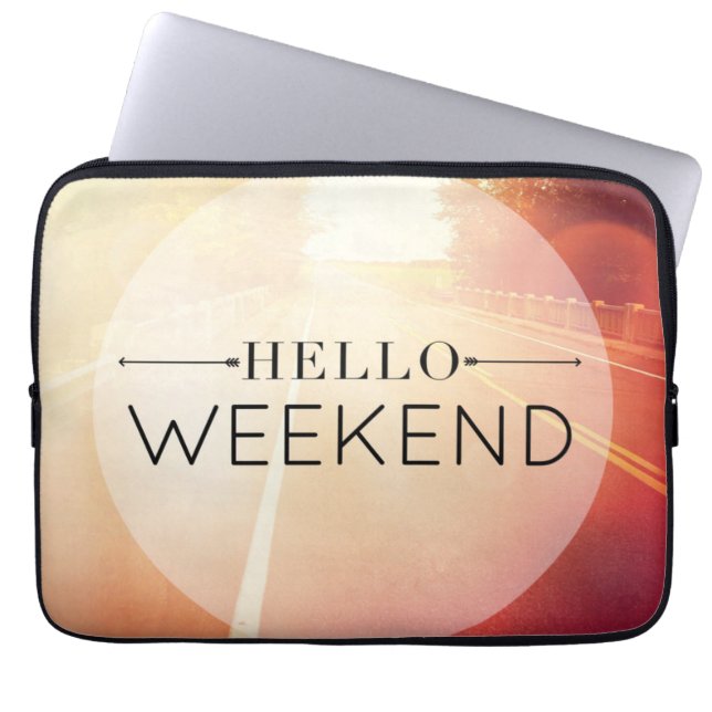 Protection Pour Ordinateur Portable Bonjour week-end 3 (Devant)
