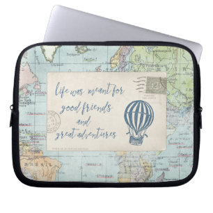 Protection Pour Ordinateur Portable Bons amis et grande citation d'aventures