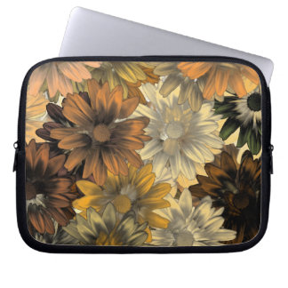 Protection Pour Ordinateur Portable Brown fleurit