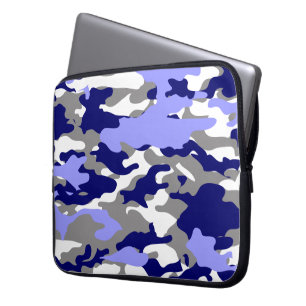 PROTECTION POUR ORDINATEUR PORTABLE CAMO BLEU