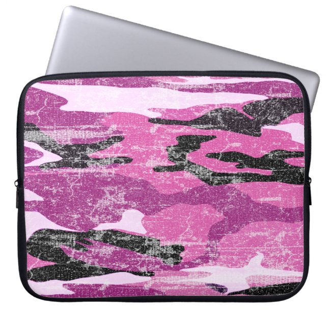 Protection Pour Ordinateur Portable Camo rose fané (Devant)