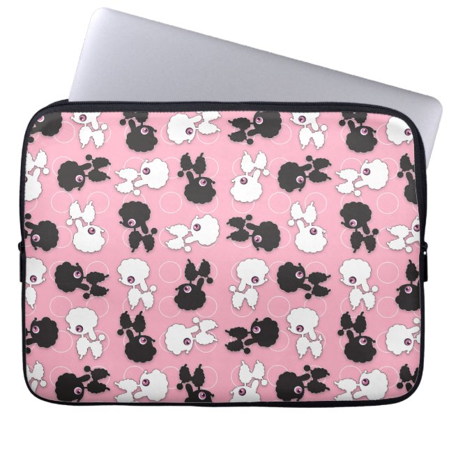 Protection Pour Ordinateur Portable Canicules sur Manche Rose (Devant)