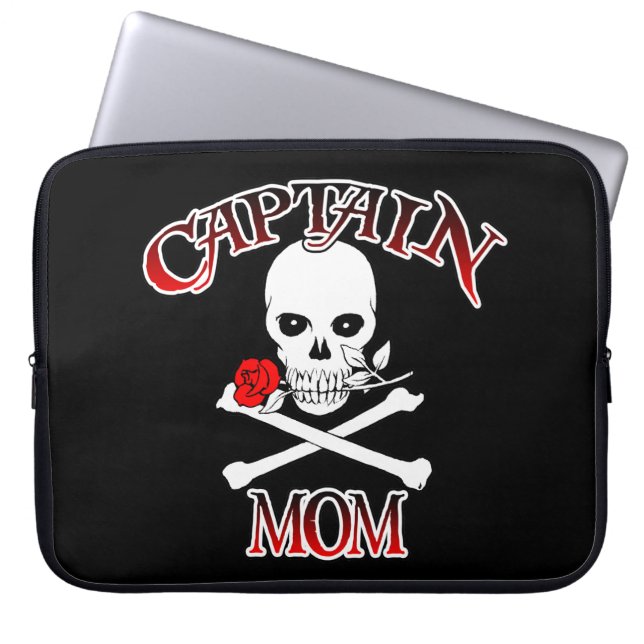 Protection Pour Ordinateur Portable Capot d'ordinateur portable Captain Mom (Devant)