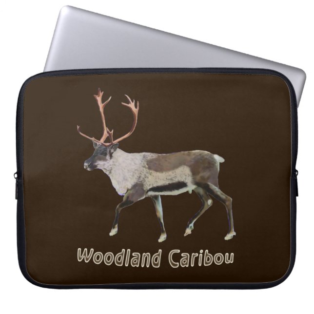 Protection Pour Ordinateur Portable Caribou des bois (Devant)