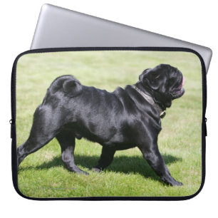 Protection Pour Ordinateur Portable Carlin noir haletant tout en marchant