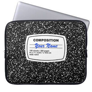 Protection Pour Ordinateur Portable Carnet de composition personnalisable